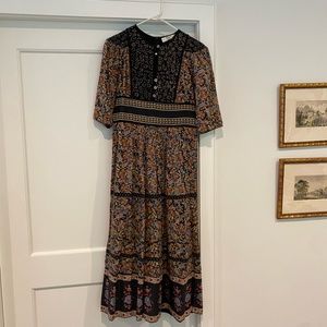 NWT Sea NY Nicolette Puff Sleeve Midi Dress - Size 4